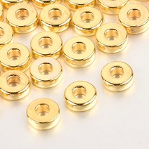 공예 부속 쥬얼리 제작 용 CCB 비즈 도금 KC 골드 실버 라운드 링 스페이서 DIY 팔찌 목걸이 액세서리 300, 01 gold_02 6mm 500pcs