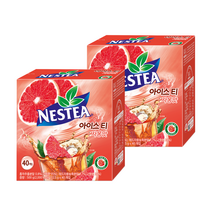 [네슬레] 네스티 아이스티 40Tx2 (복숭아/자몽), 자몽아이스티 40T x 2개