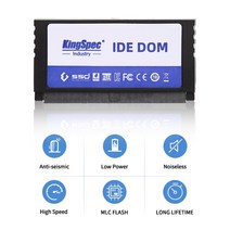 외장하드 SSD 메모리카드 KingSpec-SSD 디스크 44Pin IDE DOM 16GB 산업용 On 플래시 모듈 IPC 소프트 루, 한개옵션1, 01 16GB