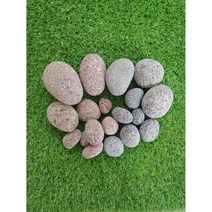 라바스톤 1kg 3kg 자갈 조경 화분 정원, 적색, 4~5cm