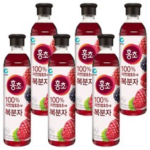 청정원 홍초 복분자 900ml x 6개, 1세트