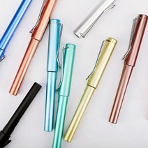 고급 스틸 만년필 잉크 볼펜 알루미늄 손글씨 펜, 핑크, 상세페이지 참조6