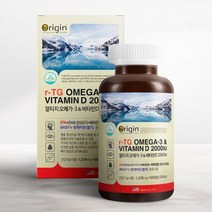 오리진 노르웨이 알티지 오메가3 앤 비타민D 2000IU 1 208mg X 100캡슐