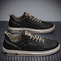 캐주얼 남성 운동화 신발 방수 가황 신발 새 2023 컴패셔블 라이트 운동화 남성 가죽 스포츠 신발