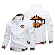 Harley-Davidson 로고 프린트 자켓 봄 가을 남성 캐주얼 자켓 씬 자켓