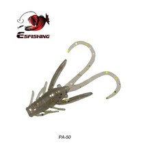 KESFISHING 낚시 미끼 새우 돼지 퍼치 루어 수플 주입 향과 소금 부드러운 미끼 얼음 물고기 40mm 45mm, 12.PA50