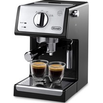 드롱기 (DeLonghi) 활성 에스프레소 카푸치노 메이커 ECP3220J - BK 인텐스 블랙, 2)  스탠다드 모델 / 인텐스 블랙  롱 컵 대응 (