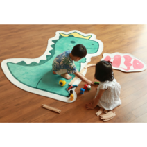 아이방 공룡 러그 카페트 먼지없는 단모러그 128x160