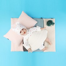 [조아뜨] 아기 100수 순면 모로반사 좁쌀베개 핑크