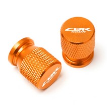 오토바이 CNC 액세서리 휠 타이어 밸브 스템 캡 HONDA CBR500R R 2013-2020 용 밀폐, 04 Orange