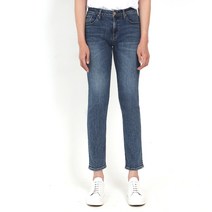 게스 남성 겨울 청바지 WARM 약한 기모 크롭 스트레이트 일자 바지 미디엄 블루 MK4D6194