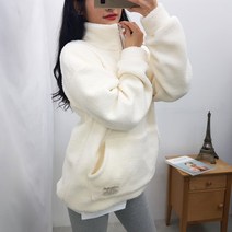 사자옷 양털 후리스 플리스 뽀글이 아노락 집업 맨투맨 박스 티 루즈핏 오버핏겨울 긴팔 티셔츠