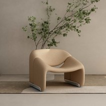 1인용 쇼파 싱글 소파 라이트 럭셔리 그물 레드 현대 미니멀리스트 디자이너 화이트 크랩 소파 의자, [램 캐시미어]카키