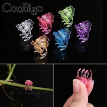 재배기 수경 채소 식물 상추 led 등 60pcs 수정 클립 난초 정원 Grower 꽃 야채 과일 포도 나무 지원 온실 용품 다채로운 플라스틱191, 한개옵션0