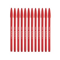 모나미 플러스펜 3000 ( 수성싸인펜 프러스펜 싸인펜 사인펜, 빨강색, 12개