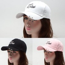 여성용 멋내기 피어싱 야구모자 볼캡 예쁜모자, FREE