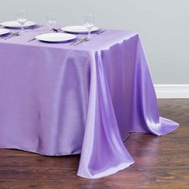 식탁보 롤 원목식탁 책상보 테이블보 책상깔개 협탁보 새틴 식탁보 모던 스타일 골드 화이트 테이블 천으로, 08 145x275CM-57x108inch, 09 light purple