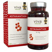Viva Naturals Astaxanthin 4mg 비바 네추럴스 아스타잔틴 소프트젤 120정, 1, 1개