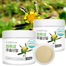 국산 진득찰 추출물 가루 진득찰 단백질 분말 키레닌 샤포닌 비타민 칼숨 진득잘 진특찰 팔라티노스 (+계량스푼 증정), 200그람 (g) x 2통