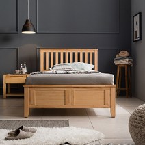 삼익가구 마루 원목 침대(SB 본넬 매트SS), 내츄럴오크