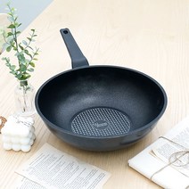 국내생산 키친아트 다이아몬드 코팅 궁중팬 28cm / 업소용 가정용 식당용, 키친아트 뉴골드다이아 궁중팬 28cm