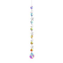 여름모빌 자개 조개 아크릴 모빌 스테인드글라스 썬캐쳐 크리스탈 suncatcher 프리즘 레인보우 체이서 문 스타 크로스 플래닛 펜던트 홈 창 정원 장식 선물 주는, 열하나