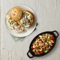 애슐리 관자 감바스 알 아히요 + 봉골레 크림 빠네 파스타 (총4인분 홈스토랑 세트)