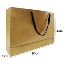 크라프트 특대 가로60X세로40X폭15cm 선물 다용도 튼튼한 기본 선물 포장 쇼핑백 가방, 본상품선택