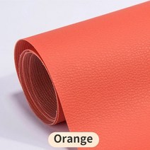 자동차 가죽복원제 자동차 플라스틱 가죽복원제 가죽복원제베이지 big size self adhesive leather for 소파 수리 스티커 가구 table chair seat, 주황색, 35x50cm