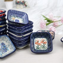 폴란드그릇 아티스티나 미니사각 양념 소스종지 2285, 단품