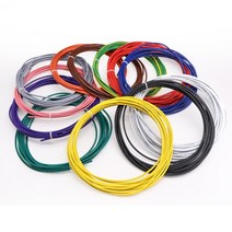 UL 1015 유연한 연선 PVC 와이어 및 케이블 주석 도금 구리 18AWG 20AWG 22AWG 24AWG 고온 105 ° 전압 60, 01 Black_01 1 Meter_05 22 AWG