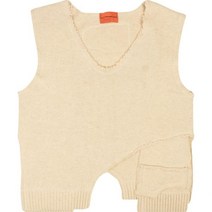 후 디사이즈 워 Who Decides War LArdeur 꾸밈없는 니트 스웨터 니트티 조끼 크림을 누가 결정했나요