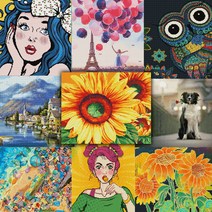 아트컴퍼니 1+1 보석십자수 프랑스자수 명화그리기 십자수 취미, D28 플라밍고