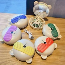 스타벅스 중국 2020 여름MD 썬그라스 베어리 USB 충전식 핸디형 선풍기 겸용 손거울 7컬러 택1