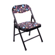 접이식 등받이 의자 철제 미니 보조 간이 낮은 의자