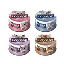 사조 러브잇 레드라벨 고양이 간식캔 160g, 흰살참치 + 멸치 혼합맛, 48개