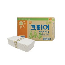 크리어 페이퍼타올 핸드타올 종이 타월 2겹 절약형, 100매x50밴드