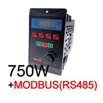 주파수 변환기 60hz 50hz to 헤르츠 RS485 3 상 모터 드라이버 MCU T13-400W-12-H 단상 입력 0.75KW 인버터 추가 400W, 750W add RS485