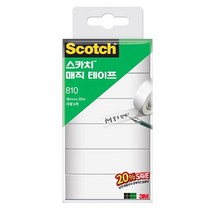 우주네점빵 메모하는 매직테이프 리필 (810R_6_18x32M_세이빙 팩 20) 1개 3M 쓰리엠 스카치 박스테이프/양면테이프/스카치테이프/컬러테이프/마스킹테이프/종이테이프/라인테이프/커버링테이프/보호테이프/아크릴테이프