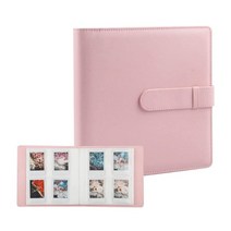 필름 카메라 폴라로이드 사진기 플로라이드 인화 미니 Instax Mini 11 9 8 용 PU 가죽 카메라 케이스 (숄더, 12 Pink  Album, 1개