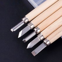 우드카빙 세트 조각도 나무 조각칼 목공예 도장파기, 4P