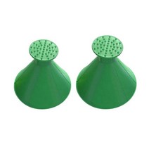 2pcs 눈 삽 자동차 매직 창 앞 유리 자동차 얼음 스크레이퍼 모양의 제설기 제빙기 콘 제빙 도구 자동차 깔때기 도구, 협력사, 2개