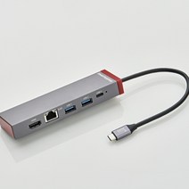 [스마트키퍼usb락포드100] 스마트키퍼 멀티 허브 SMH01 C타입허브 USB허브 C타입멀티허브, 레드