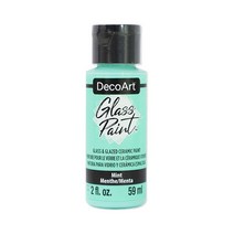공예몰 DecoArt Glass Paint 2oz 08 Mint 반무광 유리 세라믹 물감