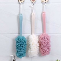도매팜 1+1 안닿는 곳까지 구석구석 씻을 수 있는 롱손잡이 샤워브러쉬 샤워타올 바디브러쉬, 1p+1p, 핑크