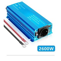 캠핑카인버터 캠핑인버터 순수 정현파 인버터 DC12V ~ AC220V 1500W2200W2600W3000W LED 전압계 변환기 변압기 범용 EU 소켓, 2600W 12V EU