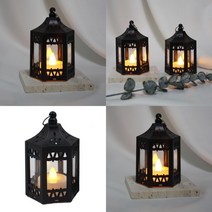 지오비몰 캔들케이스 랜턴 -블랙 캔들 홀더 양초케이스