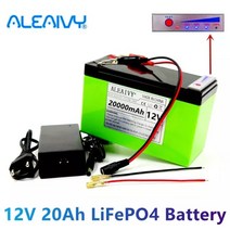 파워뱅크 캠핑 차박 새로운 전원 디스플레이 12v 20ah lifepo4 리튬 배터리 팩은 태양 에너지 및 전기 자동차 배터리 + 12v 3a 충전기에 적합합니다., 25000mAh