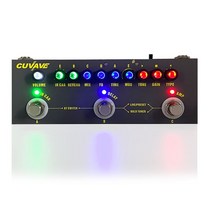 Cuvave Cube Baby Mounchain 기타 이펙터 충전식 모노 블록 블랙 콤보 효과 휴대용 일렉트릭 기타 액세서리, 하나, 보여진 바와 같이