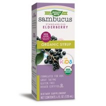 네이쳐스웨이 삼부커스 엘더베리 시럽 포키즈 어린이용 환절기 겨울철 면역 120ml 5개